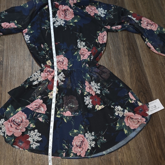Yumi Kim Falling in Love Floral Mini Dress – Black Pink Navy M - Picture 14 of 16